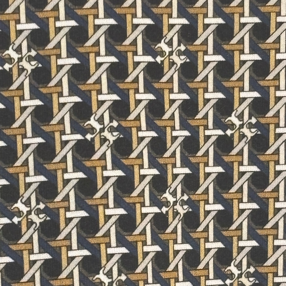 Tory Burch Black and White Geometric Short Sleeve Top - Picture 4 of 10